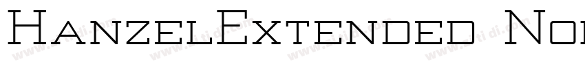 HanzelExtended Norma字体转换